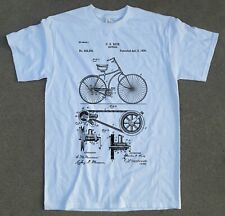 Camisa con patente de bicicleta 1890. Bicicleta de montaña vintage para ciclismo de carretera con diseño plano, usado segunda mano  Embacar hacia Argentina