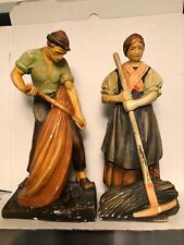 Chalkware statues farmers for sale  Kewaskum