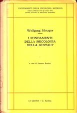 Wolfgang metzger fondamenti usato  Trieste