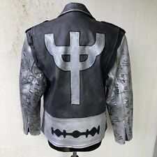 Leather biker jacket for sale  LICHFIELD