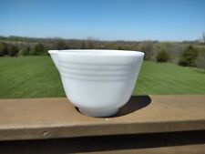 Vintage 40s PYREX Hamilton Beach White Milk Glass Mixing Bowl w/Pour Spout  USA for sale  Shipping to South Africa