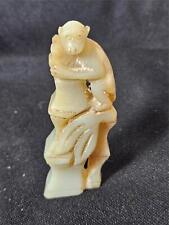 Carved jade monkey for sale  USA