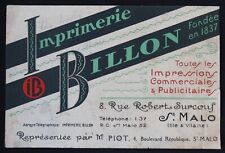 Buvard imprimerie billon d'occasion  Nantes-