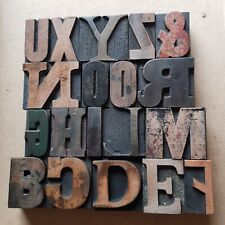 Vintage WOODEN Letterpress PRINTING BLOCKS Type 4.3cm High. Chose Your Letter. for sale  Shipping to South Africa