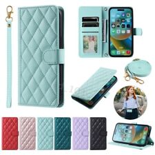 For iPhone 15 14 13 12 11 Pro Max 6 7 8 SE Wallet Case Leather Flip Phone Cover for sale  Shipping to South Africa
