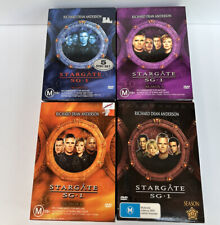 DVD Stargate SG1 Seasons 1 5 6 8 conjuntos de caixas pacote região 4 PAL, usado comprar usado  Enviando para Brazil