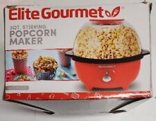 Elite Gourmet Auto Stirring Popcorn Maker Electric Hot Oil Popcorn New Open Box for sale  Shipping to South Africa