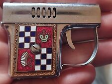 ESMALTE PISTOLA MECHERO AÑOS 50 PRECIOSO 5,7 CM LARGO  segunda mano  Embacar hacia Argentina