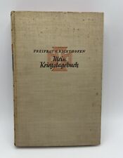 Mein Kriegstagebuch Freifrau Richthofen 1st Edition Hardback 1937 comprar usado  Enviando para Brazil