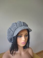 Crochet newsboy hat for sale  POOLE