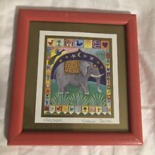 Framedsharon jervis elephant for sale  SURBITON