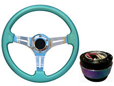 Green chrome steering for sale  PETERBOROUGH