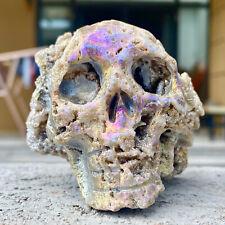 276G Natural sphalerite skull Quartz Carved Crystal Skull Reiki Healing-AE826 for sale  Shipping to Canada