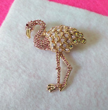 Pink flamingo brooch for sale  Ireland