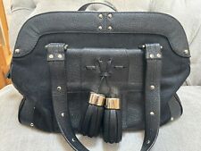 RARE Y2K Luella Bernie Bowling Bag Pony Hair Designer Black Leather for sale  Shipping to South Africa