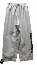 7.5 oz. Karate Taekwondo PANTS Martial Arts Gi Uniform White/Black, Size 160 for sale  Shipping to South Africa