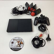 Console Sony PlayStation 2 Slim com 1x controles, jogos e cabos (P8) W#939 comprar usado  Enviando para Brazil