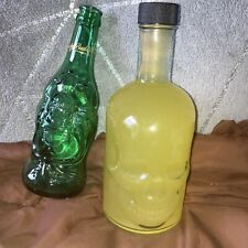 Two glass bottles for sale  STOCKPORT