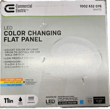 11 in. Panel plano redondo iluminado por borde blanco regulable de 12,5 vatios al ras M segunda mano  Embacar hacia Argentina