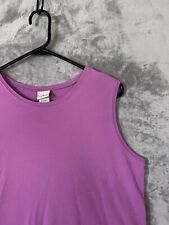 Regata feminina LL Bean XL algodão Lt roxa sem mangas camadas básica comprar usado  Enviando para Brazil