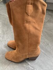 New (no box) BRONX Classic Western Suede Boots Chestnut Colour Sz6 for sale  Shipping to South Africa