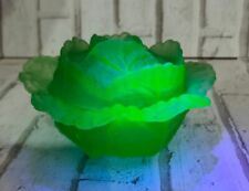 Used, Vintage Portieux Vallerysthal  Uranium Green  Lidded Cabbage Bowl for sale  Shipping to South Africa