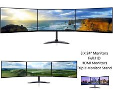 Triple monitor screen for sale  ERITH