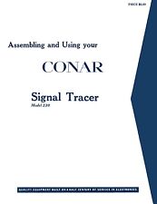 Conar Model 230 Signal Tracer Assembly Operating Manual, usado segunda mano  Embacar hacia Argentina