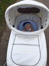 Emmaljunga white pram for sale  MANCHESTER