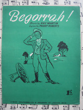 "BEGORRAH!"   RAY MARTIN / PADDY ROBERTS.    SHEET MUSIC. for sale  Shipping to South Africa