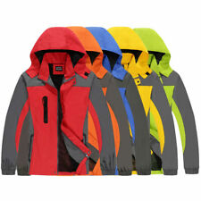 Jaqueta impermeável pesca ao ar livre acampamento caminhadas zíper casaco com capuz corta-vento comprar usado  Enviando para Brazil