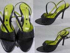 BRONX (Made in Brazil) Sz.39/8 Leather Ankle Straps High Heel Sandal Shoes ERIN, used for sale  Shipping to South Africa