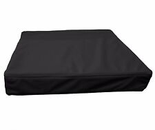 Capa almofada assento sofá quadrado pele couro sintético preto pb301t caixa 3D*tamanho personalizado comprar usado  Enviando para Brazil