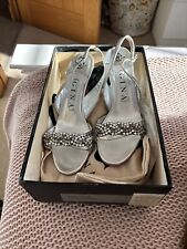 Gina silver sandals for sale  CHELMSFORD