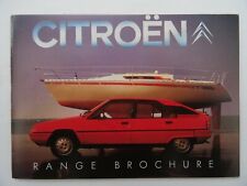 Citroen brochure 1983 for sale  BOURNEMOUTH