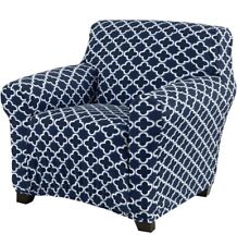 Capa para cadeira Great Bay Home Furniture moderna de veludo de pelúcia azul comprar usado  Enviando para Brazil