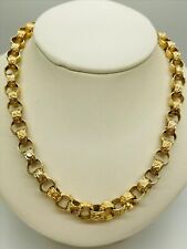 9ct Yellow Solid Gold Round Belcher Link Chain – 7.7mm - 22" for sale  Shipping to South Africa