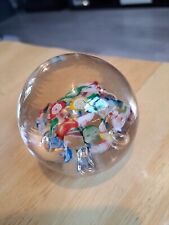 Glass paperweight multicolour for sale  SALE