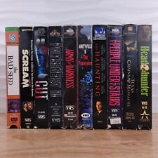 Lote de 10 fitas VCR de terror VHS Texas Chainsaw Poltergeist Amityville Scream comprar usado  Enviando para Brazil