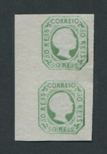 Portugal 1855 D. Pedro V, 50 reis #8 PAR MH, CERTIFICADO FVF. RARO comprar usado  Enviando para Brazil