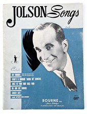 Jolson songs jolson for sale  Hutchinson