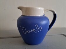 Devonmoor Vintage Blue & White Jug 'Clovelly' Souvenir Creamer Milk Jug 12x9cm, used for sale  Shipping to South Africa