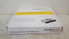 NOVA Placa de Som Externa para Laptop StarTech ICUSBAUDIO7D 7.1 USB com Acessórios comprar usado  Enviando para Brazil