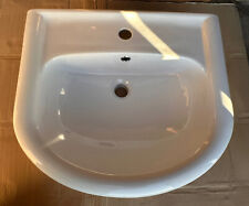 Moores 560mm Semi Recessed Bathroom Basin 1TH Single Tap Hole - Made In Italy for sale  Shipping to South Africa