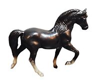 Estatueta vintage 1975 Breyer Molding Co cavalo galopante preto 4"x2 1/2" comprar usado  Enviando para Brazil