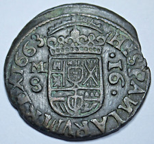 1663 spanish copper for sale  Escondido