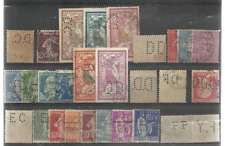 Lot timbres perfores. d'occasion  Lanton