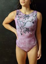 GK Elite Gymnastics Leotard Pink Printed Size AS for sale  Shipping to South Africa