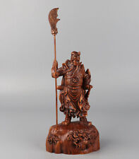 Chinese Exquisite Hand-carved Guan Yu Carving Boxwood statue for sale  Shipping to Canada