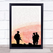 Army soldiers framed for sale  UK
